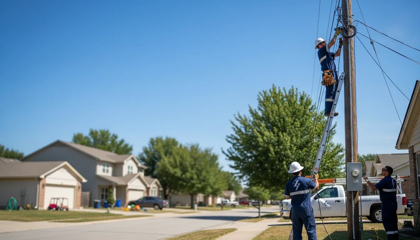 Residential electrician providing installation services in Mccool, MS